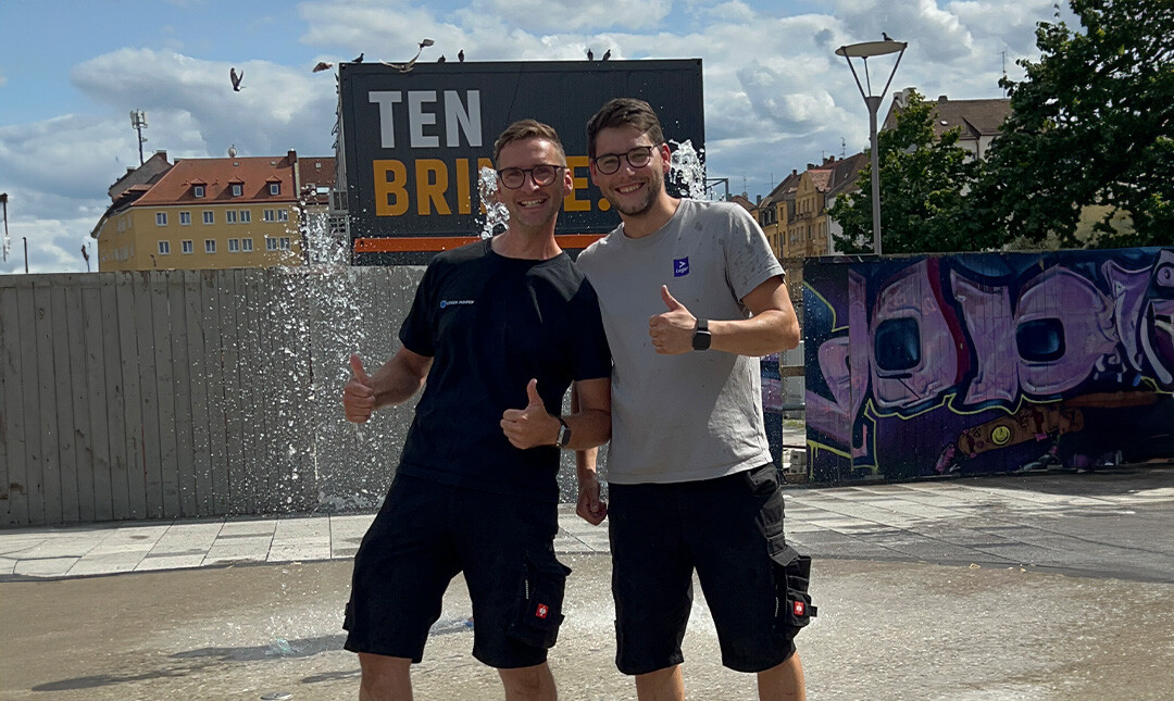 LEGER Team an der Brunnenstube Aufseßplatz Nürnberg