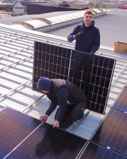 pv-anlage installation Industrie