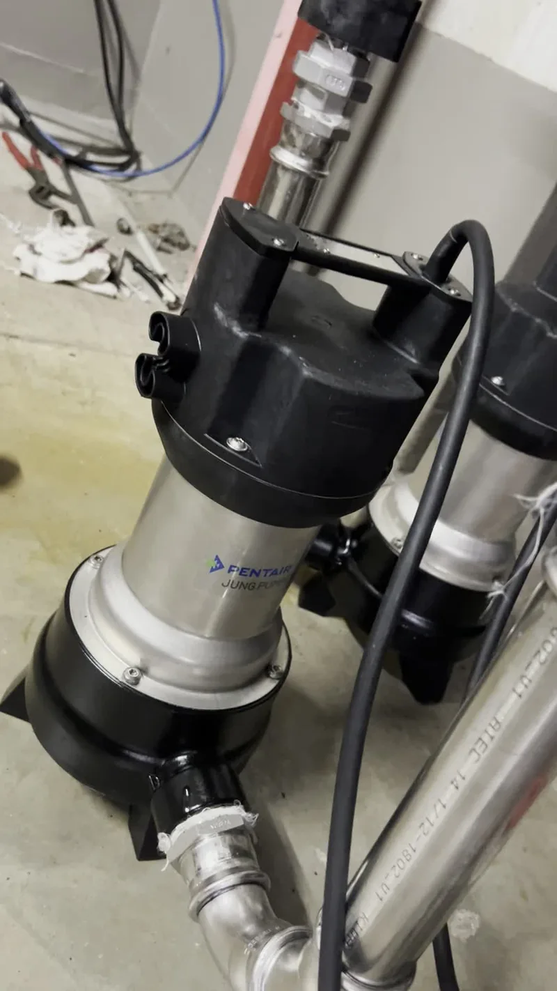 Tauchpumpen für die Förderung von Abwasser